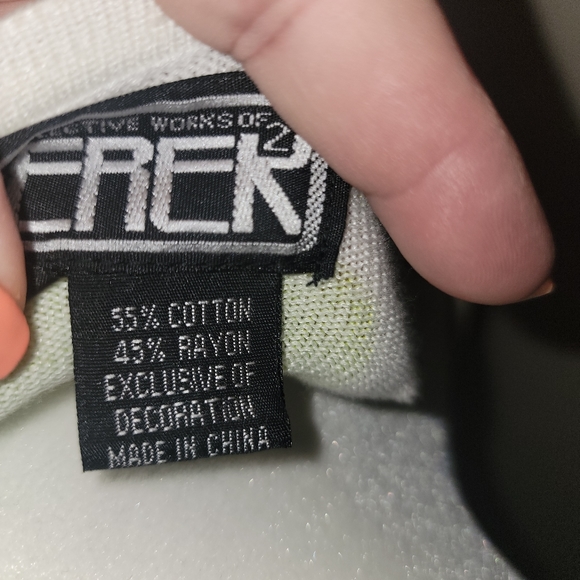 NWT BEREK Sweater Misses sz XL Lime Green White Beaded Y2K - Picture 7 of 8